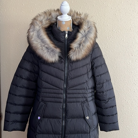 Laundry Faux-Fur Trim Puffer Coat XXL - Picture 7 of 11